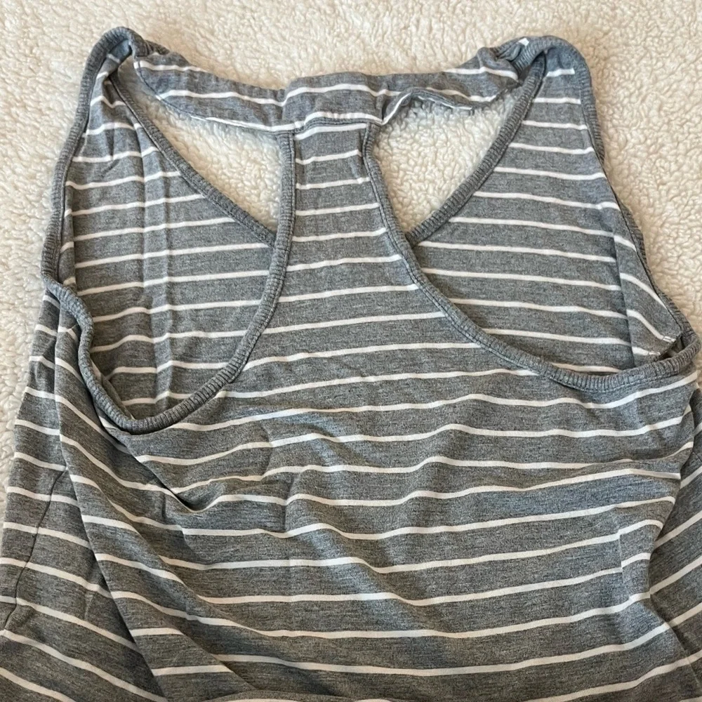 Athleta Racerback Striped Tee Dress - Size Small